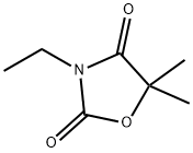 3-エチル-5,5-ジメチル-2,4-オキサゾリジンジオン 化学構造式