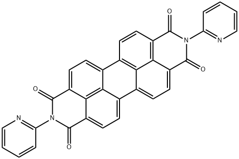 N,N'-DI(PYRID-2-YL)-PERYLENTETRACARBONIC ACID-DIAMIDE Struktur