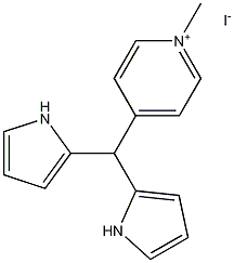 4-methyl(di-pyrrol-2-yl-methyl)pyridinium iodide Struktur