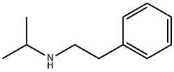 N-(2-フェニルエチル)プロパン-2-アミン 化学構造式
