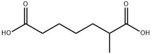 Heptanedioic acid, 2-Methyl- Struktur