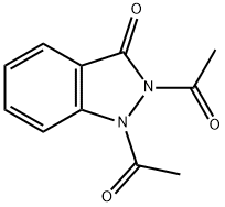 1,2-Diacetyl-1H-indazol-3(2H)-one Struktur