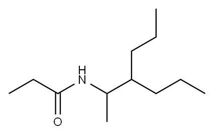 N-(1-Methyl-2-propylpentyl)propionamide Struktur