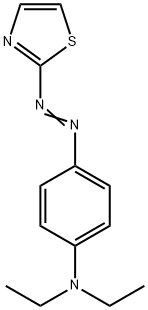 N,N-diethyl-4-(thiazol-2-ylazo)aniline Struktur