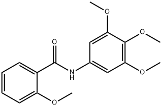 N-(2-Methoxyphenyl)-3,4,5-trimethoxybenzamide Struktur