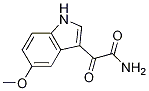 5-メトキシインドール-3-グリオキシルアミド 化学構造式