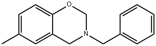 3,4-ジヒドロ-6-メチル-3-(フェニルメチル)-2H-1,3-ベンゾオキサジン 化学構造式