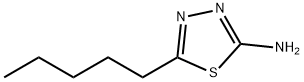 5-戊基-1,3,4-噻二唑-2-胺, 52057-90-6, 结构式