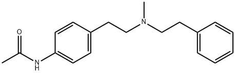 N-[4-[2-[Methyl(2-phenylethyl)amino]ethyl]phenyl]acetamide Struktur