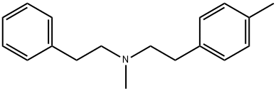 メチル(4-メチルフェネチル)フェネチルアミン 化学構造式