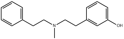 3-[2-[Methyl(2-phenylethyl)amino]ethyl]phenol Struktur