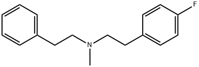 4-Fluoro-N-methyl-N-(2-phenylethyl)benzeneethanamine Struktur