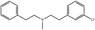 3-Chloro-N-methyl-N-(2-phenylethyl)benzeneethanamine Struktur