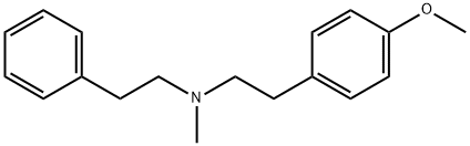 4-Methoxy-N-methyl-N-(2-phenylethyl)benzeneethanamine Struktur