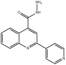 2-PYRIDIN-4-YL-QUINOLINE-4-CARBOXYLIC ACID HYDRAZIDE Struktur