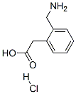 2-(Aminomethyl)phenylacetic acid hydrochloride Struktur