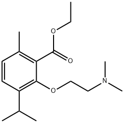 3-[2-(Dimethylamino)ethoxy]-p-cymene-2-carboxylic acid ethyl ester Structure