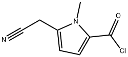 1H-Pyrrole-2-carbonyl chloride, 5-(cyanomethyl)-1-methyl- (9CI) Structure