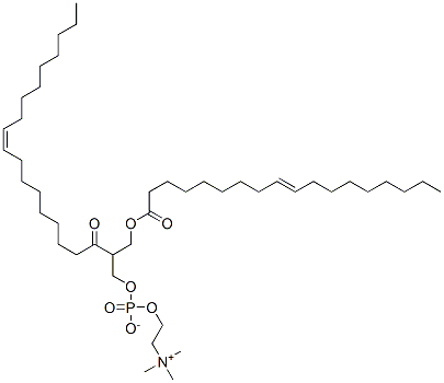 (E,E)-(7-oleoyl-4-oxido-10-oxo-3,5,9-trioxa-4-phosphaheptacos-18-enyl)trimethylammonium 4-oxide Struktur