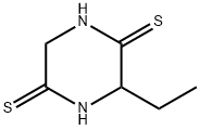 2,5-Piperazinedithione,3-ethyl-(9CI) Struktur