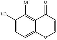 5,6-Dihydroxy-4H-1-benzopyran-4-one Struktur