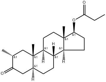 屈他雄酮丙酸酯 结构式