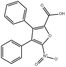 3,4-DIPHENYL-5-NITRO-2-FUROICACID Struktur