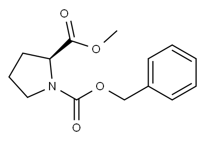 N-Z-L-脯氨酸甲酯 结构式