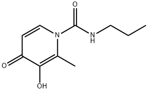 1(4H)-Pyridinecarboxamide, 3-hydroxy-2-methyl-4-oxo-N-propyl- (9CI) Structure