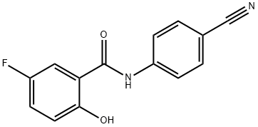 Benzamide, N-(4-cyanophenyl)-5-fluoro-2-hydroxy- (9CI) Structure