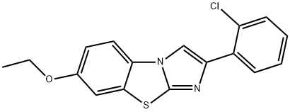 2-(2-CHLOROPHENYL)-7-ETHOXYIMIDAZO[2,1-B]BENZOTHIAZOLE Structure