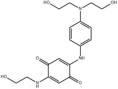 2-[[4-[bis(2-hydroxyethyl)amino]phenyl]amino]-5-[(2-hydroxyethyl)amino]cyclohexa-2,5-diene-1,4-dione Struktur