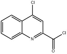 2-QUINOLINECARBONYL CHLORIDE,4-CHLORO Struktur