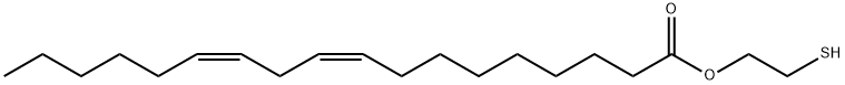 2-mercaptoethyl (9Z,12Z)-octadeca-9,12-dienoate Struktur
