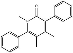 1,4,5-Trimethyl-3,6-diphenyl-2(1H)-pyridinone Struktur