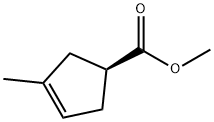 3-Cyclopentene-1-carboxylicacid,3-methyl-,methylester,(S)-(9CI) Struktur
