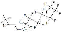 trimethyl-3-[[(tridecafluorohexyl)sulphonyl]amino]propylammonium chloride Struktur
