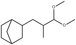2-(3,3-dimethoxy-2-methylpropyl)bicyclo[2.2.1]heptane Struktur