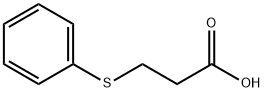 3-(フェニルスルファニル)プロパン酸 化学構造式