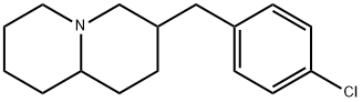 3-(p-クロロベンジル)オクタヒドロ-2H-キノリジン 化学構造式