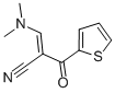 2-[(ジメチルアミノ)メチレン]-3-オキソ-3-(2-チエニル)プロパンニトリル 化学構造式