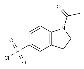 1-ACETYL-2,3-DIHYDRO-1H-INDOLE-5-SULFONYL CHLORIDE Struktur
