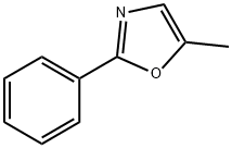 2-フェニル-5-メチルオキサゾール 化学構造式