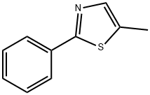 5-メチル-2-フェニルチアゾール 化学構造式