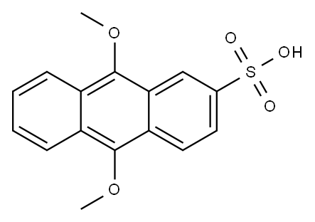 9,10-dimethoxyanthracene-2-sulfonate 结构式