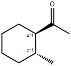 rel-1-(2α*-メチルシクロヘキサン-1β*-イル)エタノン 化学構造式