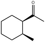 rel-1-(2α*-メチルシクロヘキサン-1α*-イル)エタノン 化学構造式