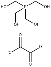 bis[tetrakis(hydroxymethyl)phosphonium] oxalate Struktur