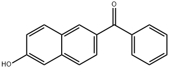 6-苯甲酰-2-萘酚 结构式