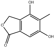 4,6-Dihydroxy-5-methylphthalide Struktur